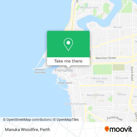 Manuka Woodfire map