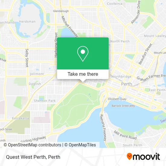 Mapa Quest West Perth