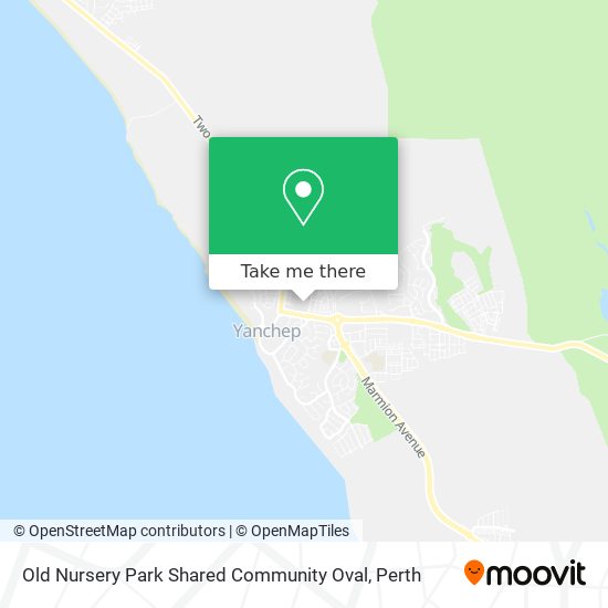 Mapa Old Nursery Park Shared Community Oval