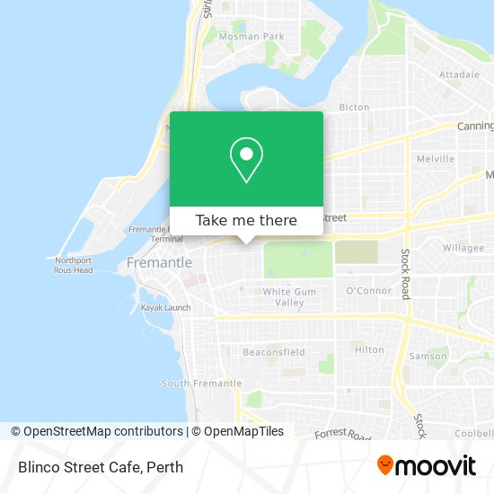 Mapa Blinco Street Cafe