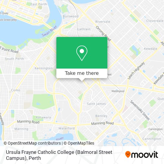 Ursula Frayne Catholic College (Balmoral Street Campus) map