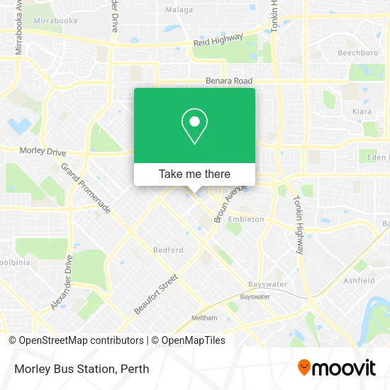 Morley Bus Station map