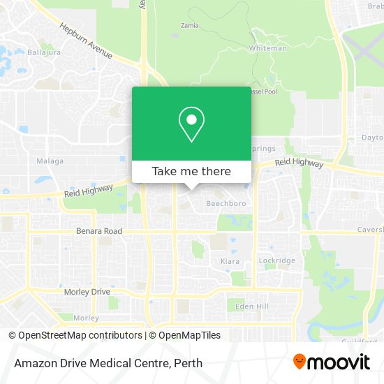 Amazon Drive Medical Centre map