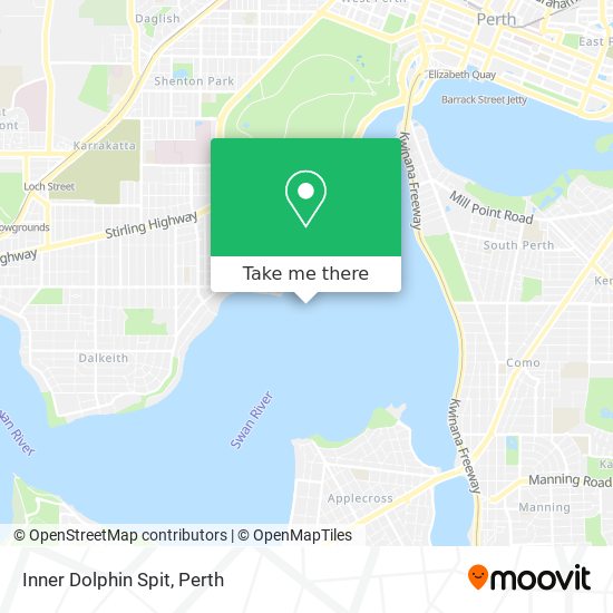 Inner Dolphin Spit map