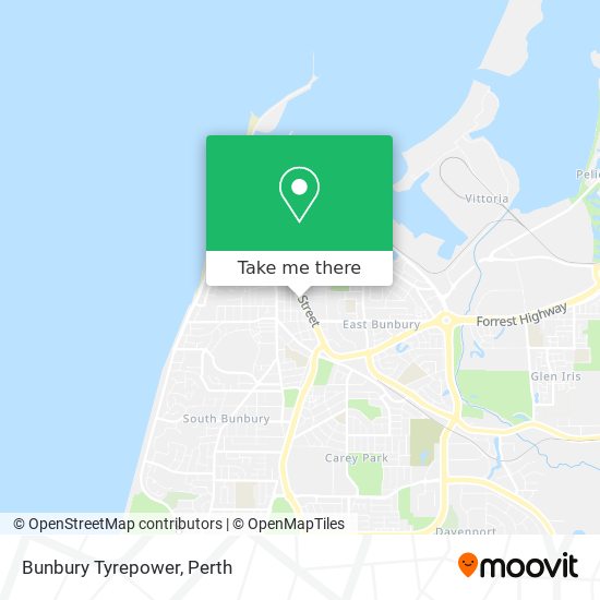 Bunbury Tyrepower map