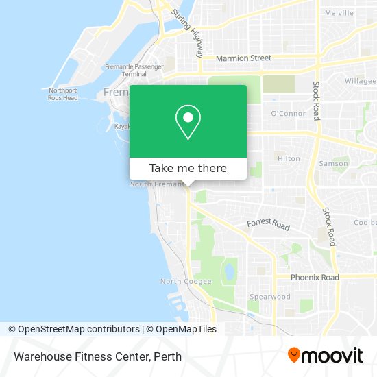 Warehouse Fitness Center map