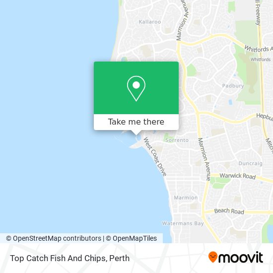 Top Catch Fish And Chips map