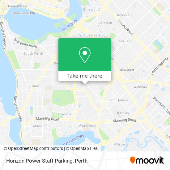 Mapa Horizon Power Staff Parking