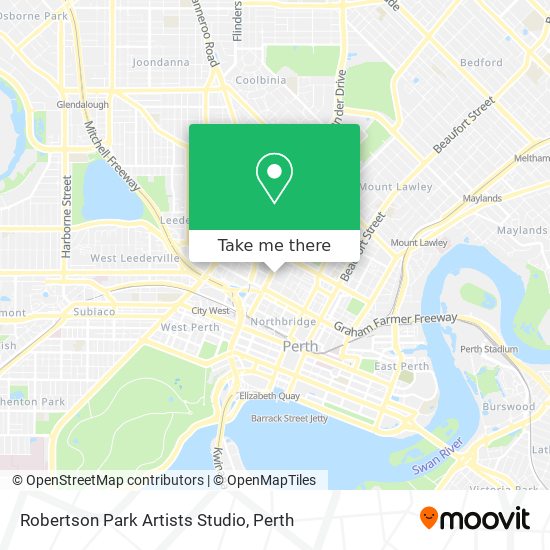 Mapa Robertson Park Artists Studio