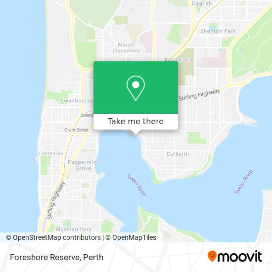 Foreshore Reserve map