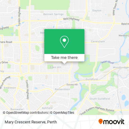 Mary Crescent Reserve map