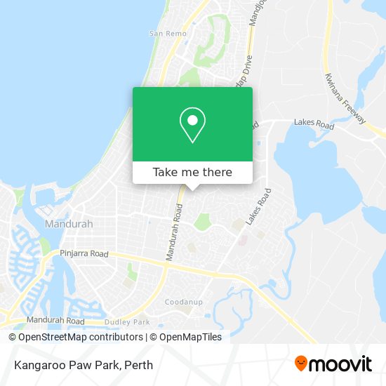 Kangaroo Paw Park map