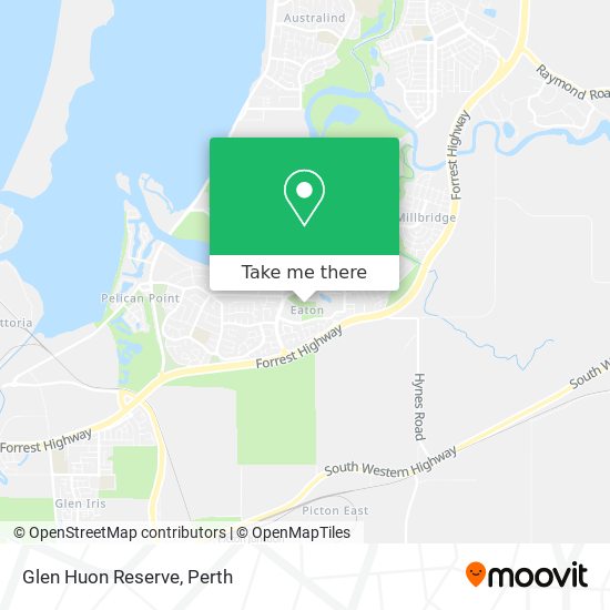 Glen Huon Reserve map