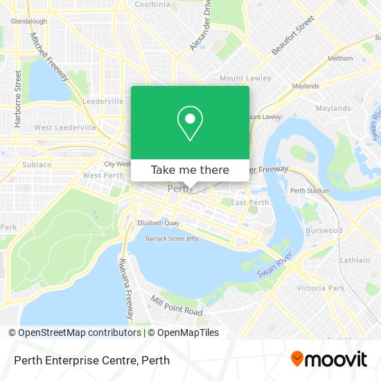 Perth Enterprise Centre map