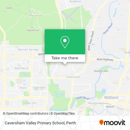 Mapa Caversham Valley Primary School