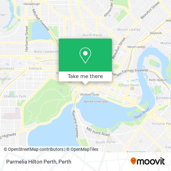 Parmelia Hilton Perth map