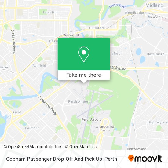 Mapa Cobham Passenger Drop-Off And Pick Up