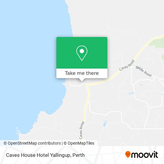 Caves House Hotel Yallingup map