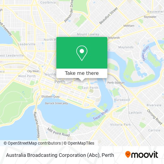 Australia Broadcasting Corporation (Abc) map