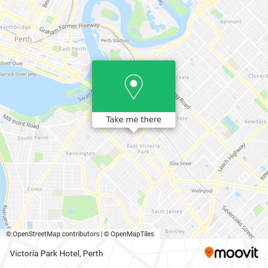 Victoria Park Hotel map