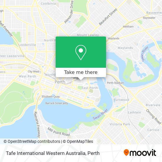 Tafe International Western Australia map