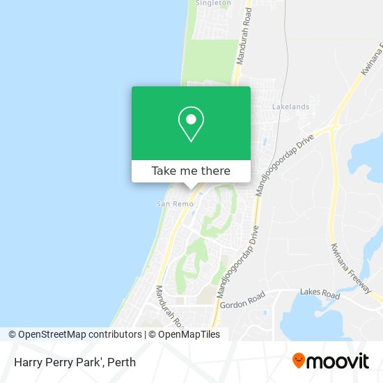 Harry Perry Park' map