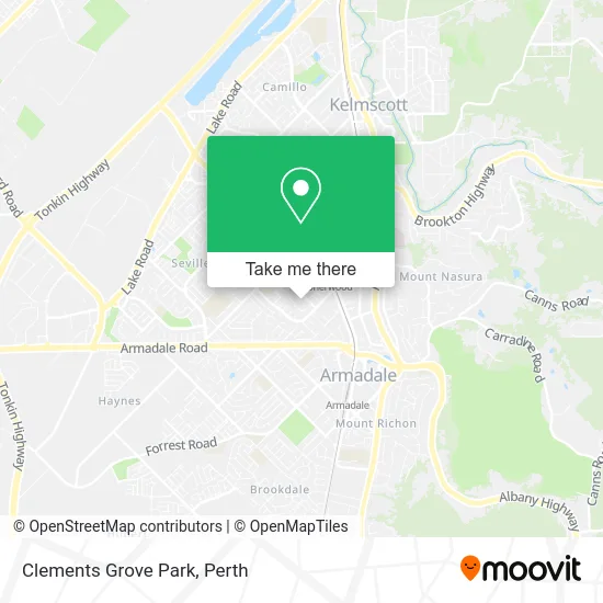 Mapa Clements Grove Park