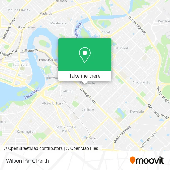 Mapa Wilson Park