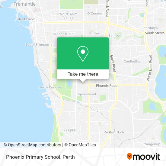 Mapa Phoenix Primary School