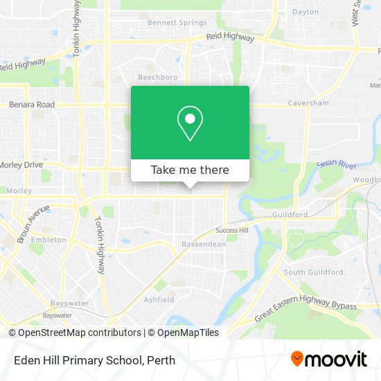 Mapa Eden Hill Primary School