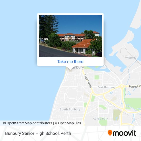 Bunbury Senior High School map