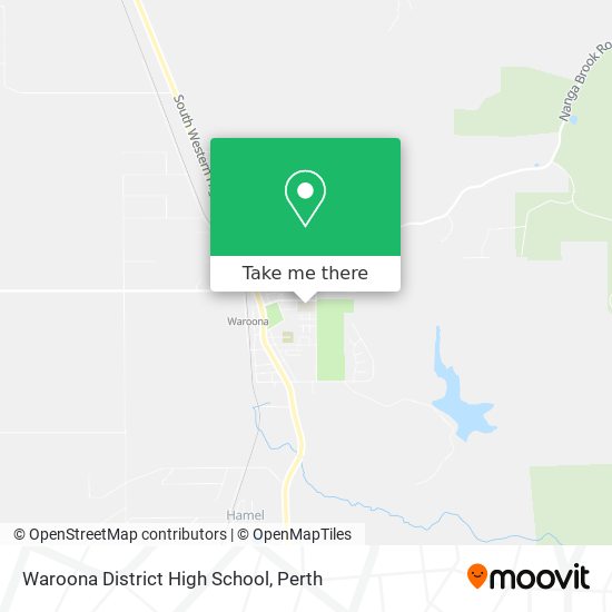 Waroona District High School map