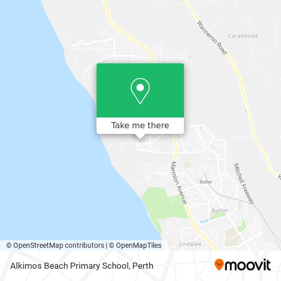 Mapa Alkimos Beach Primary School