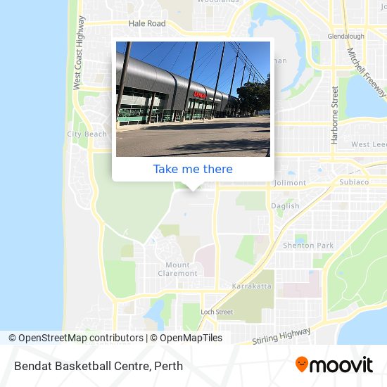 Bendat Basketball Centre map