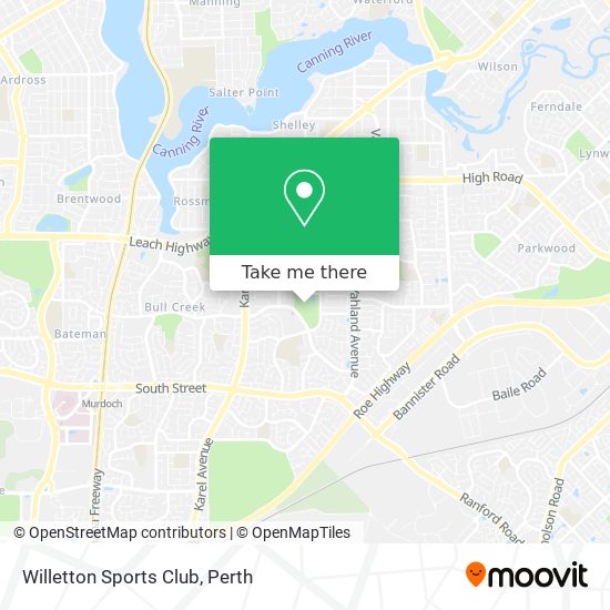 Mapa Willetton Sports Club