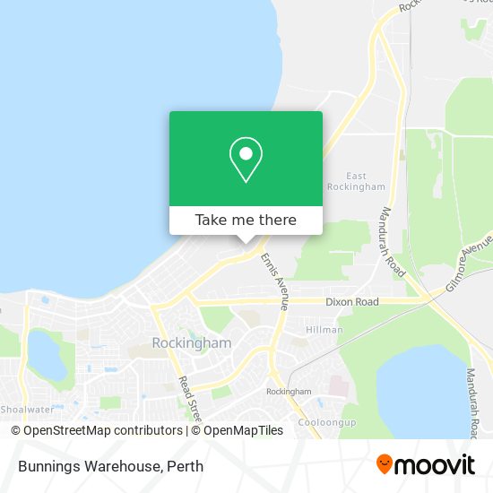 Bunnings Warehouse map