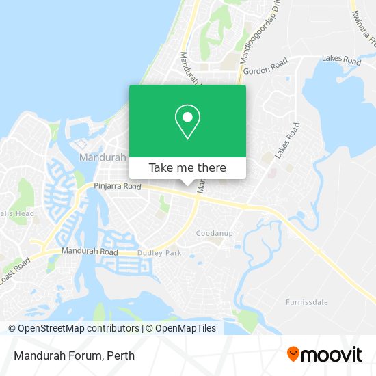 Mandurah Forum map