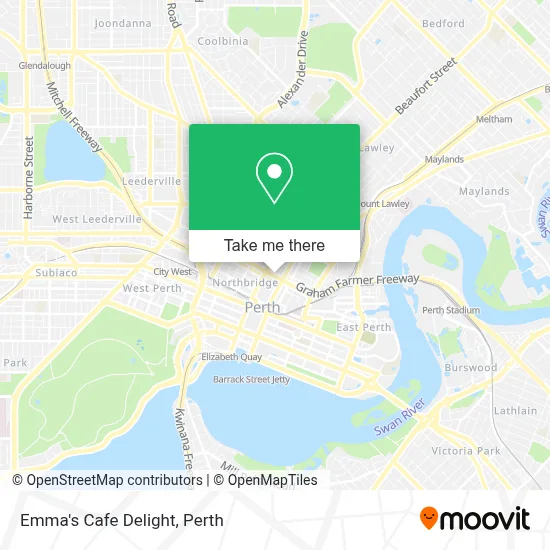 Mapa Emma's Cafe Delight