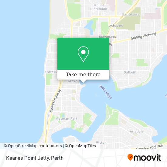 Keanes Point Jetty map