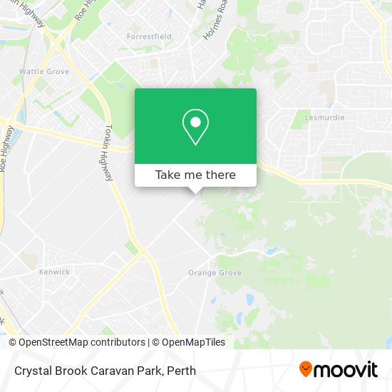 Crystal Brook Caravan Park map