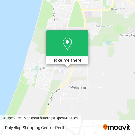 Dalyellup Shopping Centre map