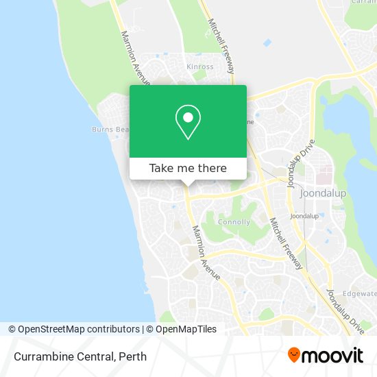 Currambine Central map
