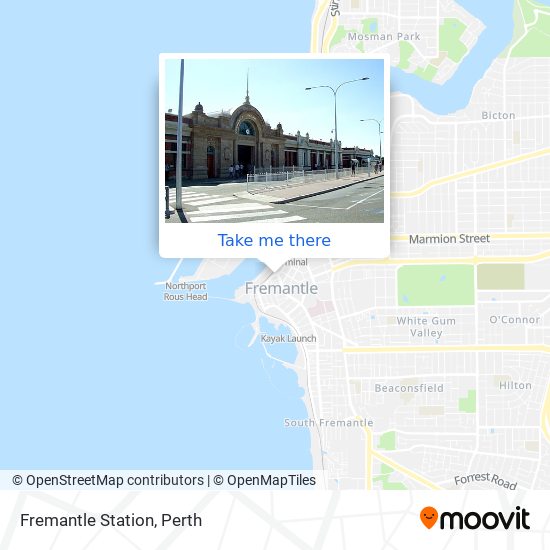 Fremantle Station map