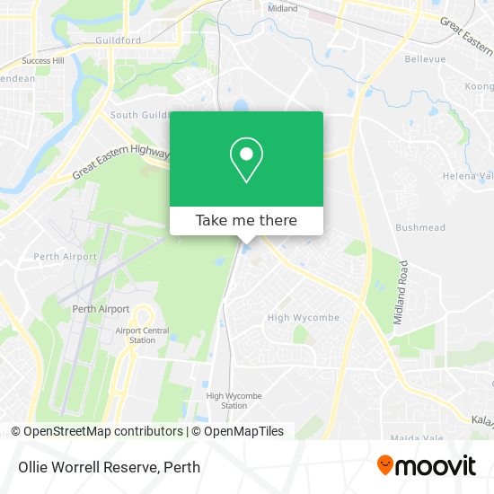 Ollie Worrell Reserve map