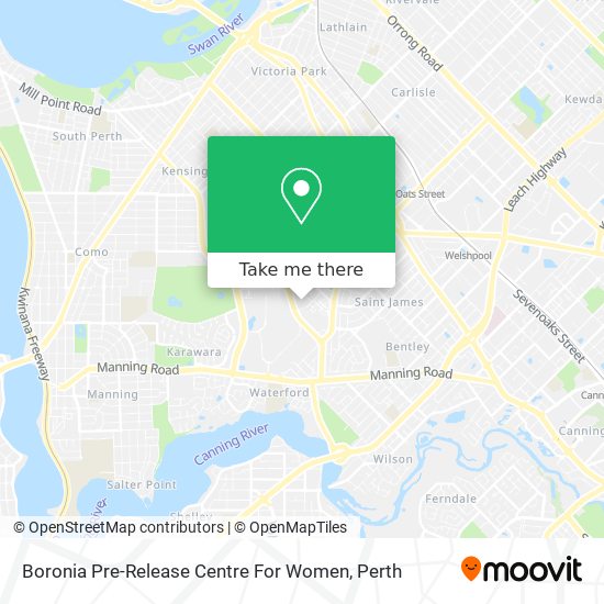 Mapa Boronia Pre-Release Centre For Women