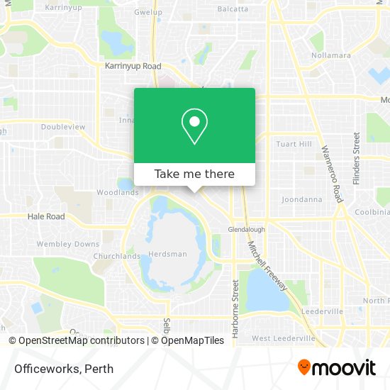 Officeworks map