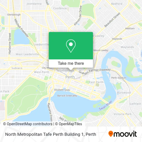 Mapa North Metropolitan Tafe Perth Building 1