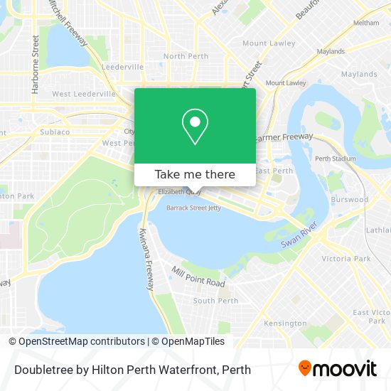 Doubletree by Hilton Perth Waterfront map