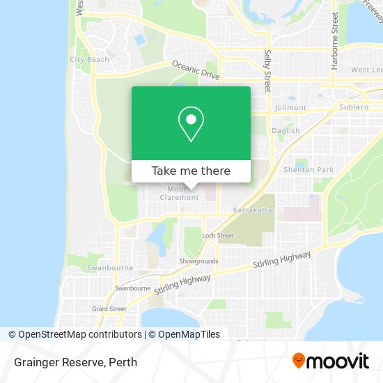 Mapa Grainger Reserve