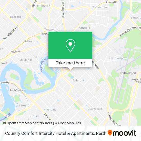 Country Comfort Intercity Hotel & Apartments map